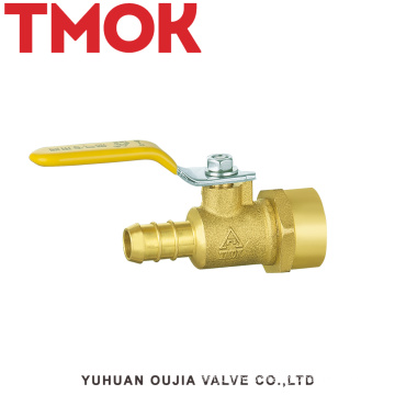 brass color long handle brass life lever shut-off 4 inch brass ball valve